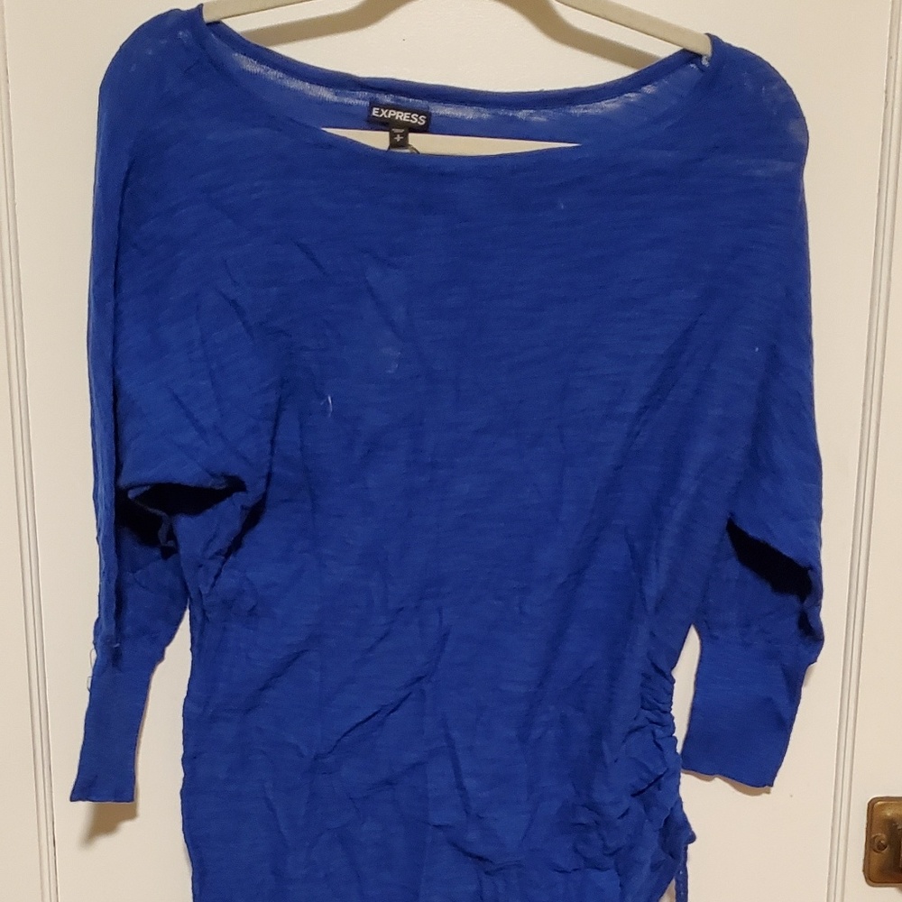 Express size S blue blouse top NWT $44 og price